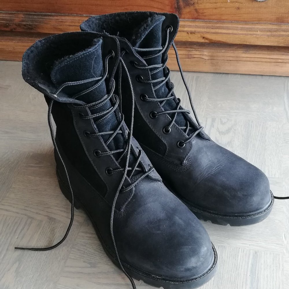 Timberland Women's Linden Woods Waterproof Leather Boots - Black US 7.5